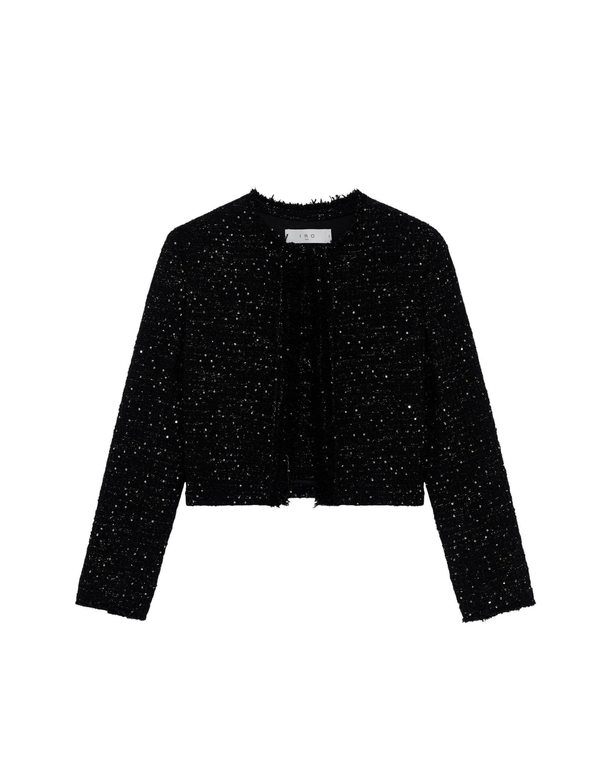 Cheril wool blend jacket - Black Sequins