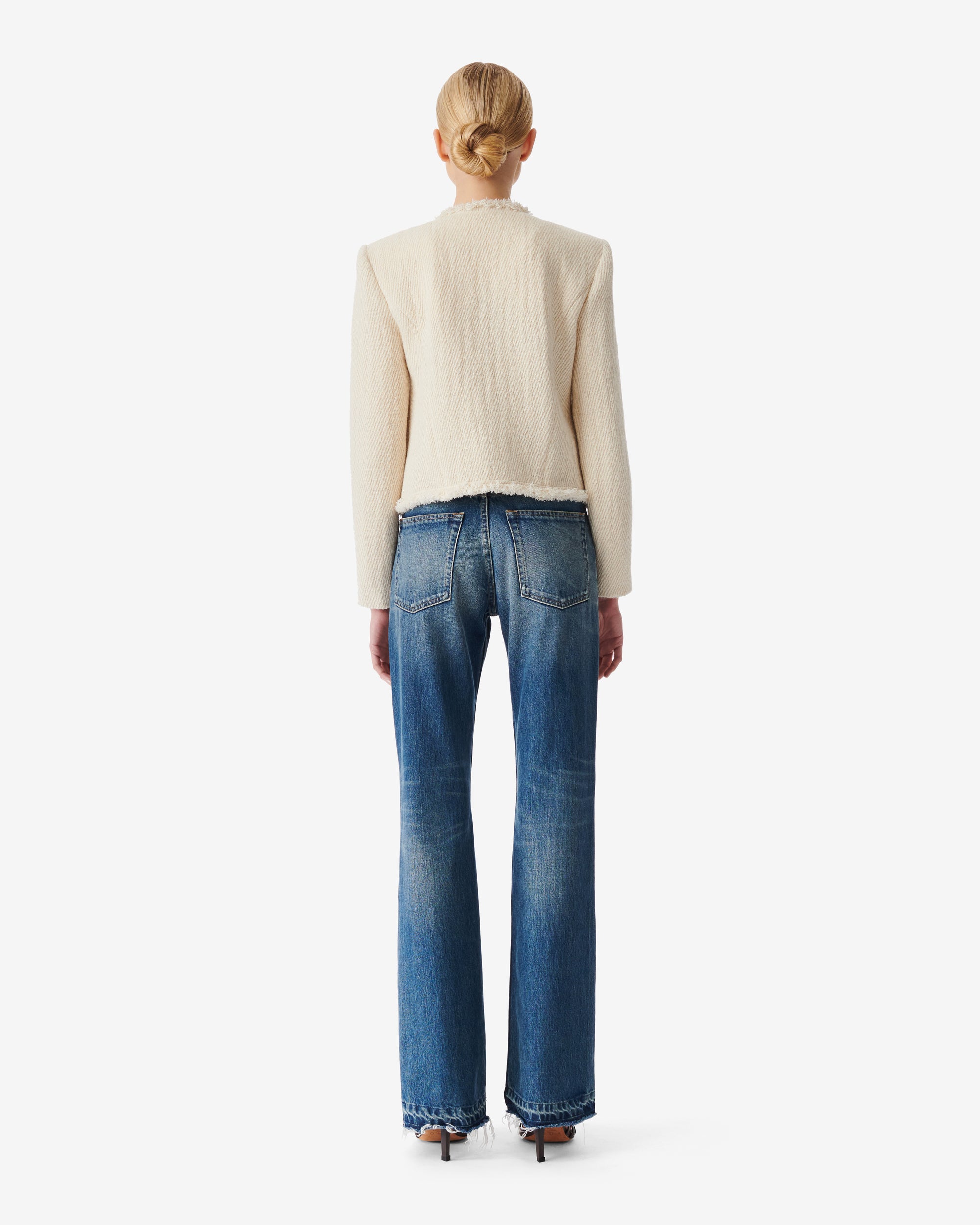 Deana jacket in alpaca - Ecru