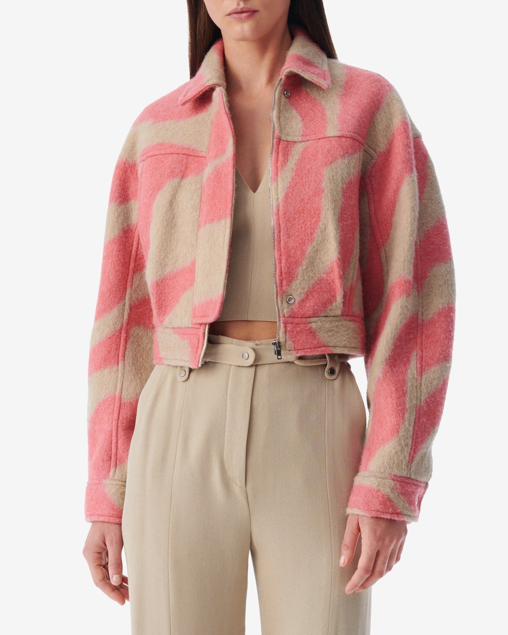Eraki short jacket - Pink Beige