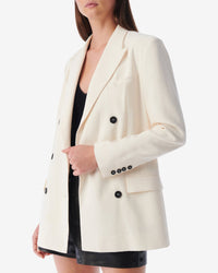 Kristal wool blend blazer - Ecru