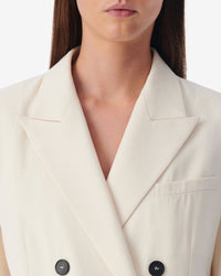 Kristal wool blend blazer - Ecru