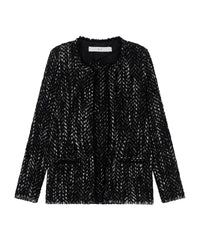 Leonard wool blend jacket - Black & White