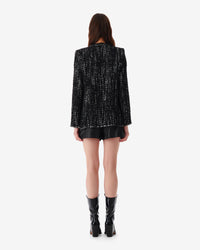 Leonard wool blend jacket - Black & White