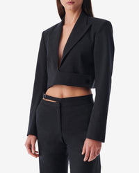 Marzena short jacket in wool - Anthracite