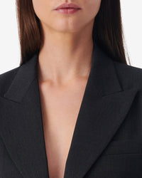 Marzena short jacket in wool - Anthracite