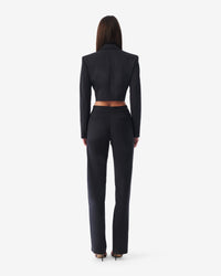 Marzena short jacket in wool - Anthracite