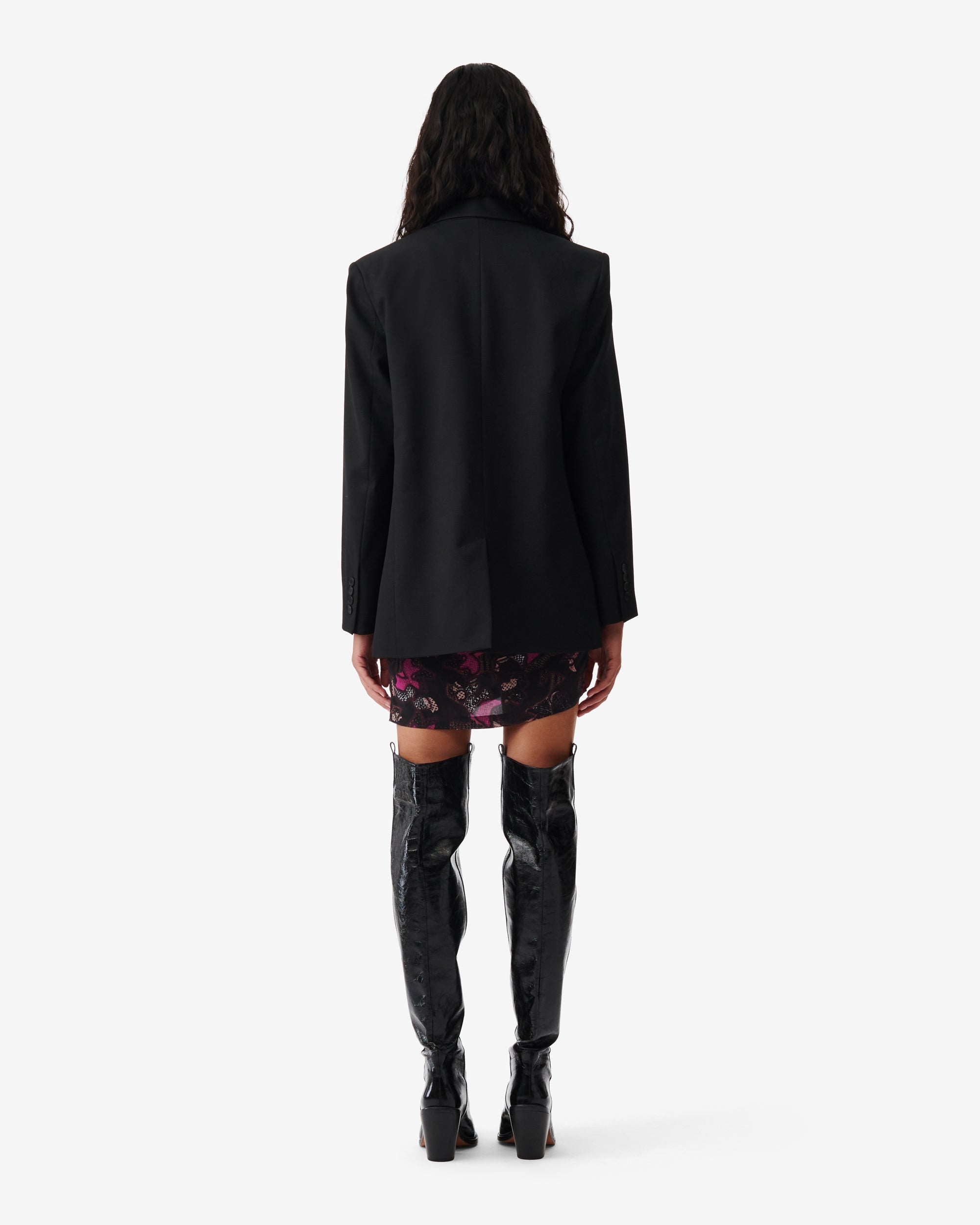 Mella wool jacket - Black