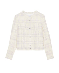 Orlanda tweed jacket - Ecru & Lilac