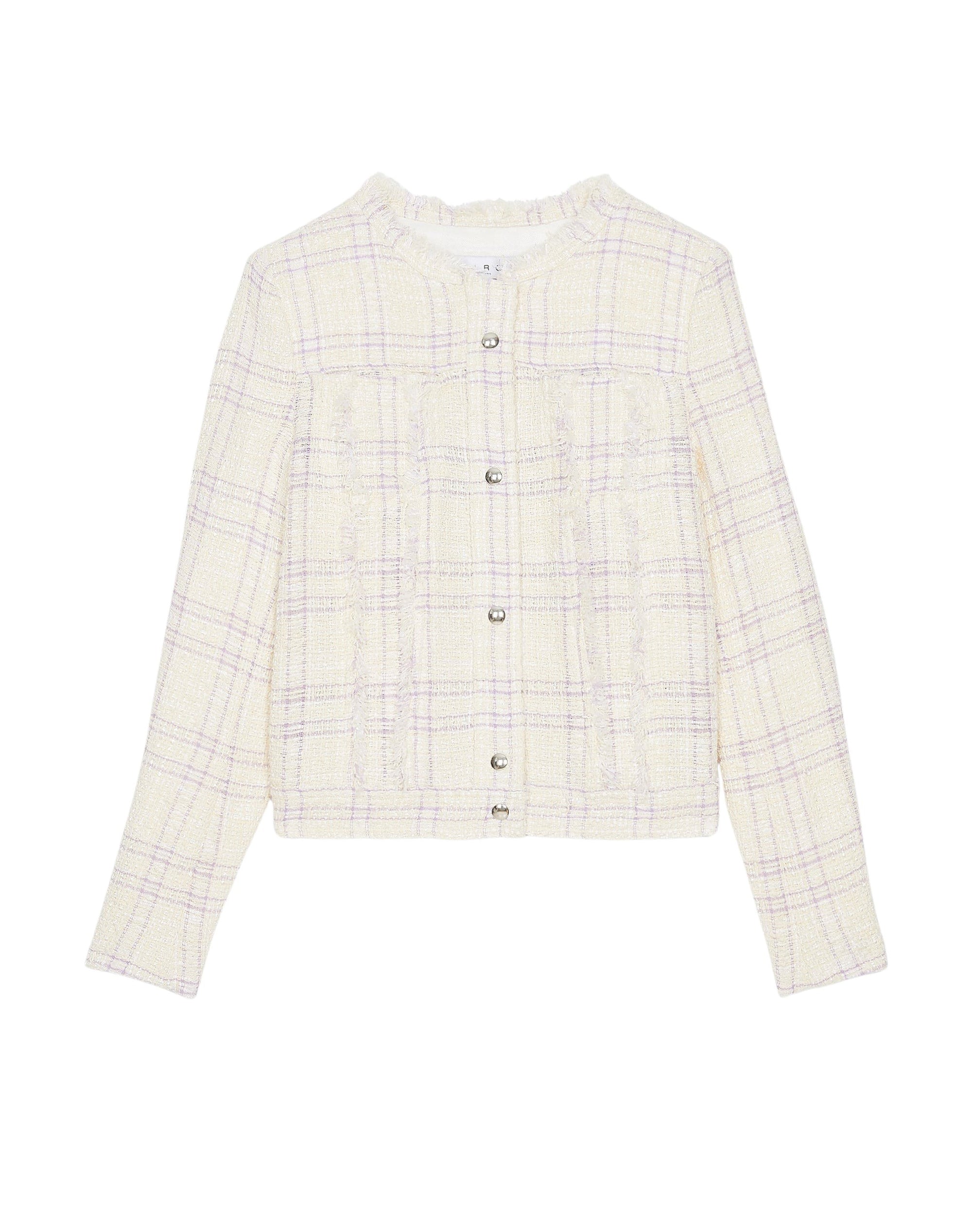 Orlanda tweed jacket - Ecru & Lilac
