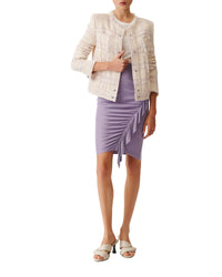 Orlanda tweed jacket - Ecru & Lilac