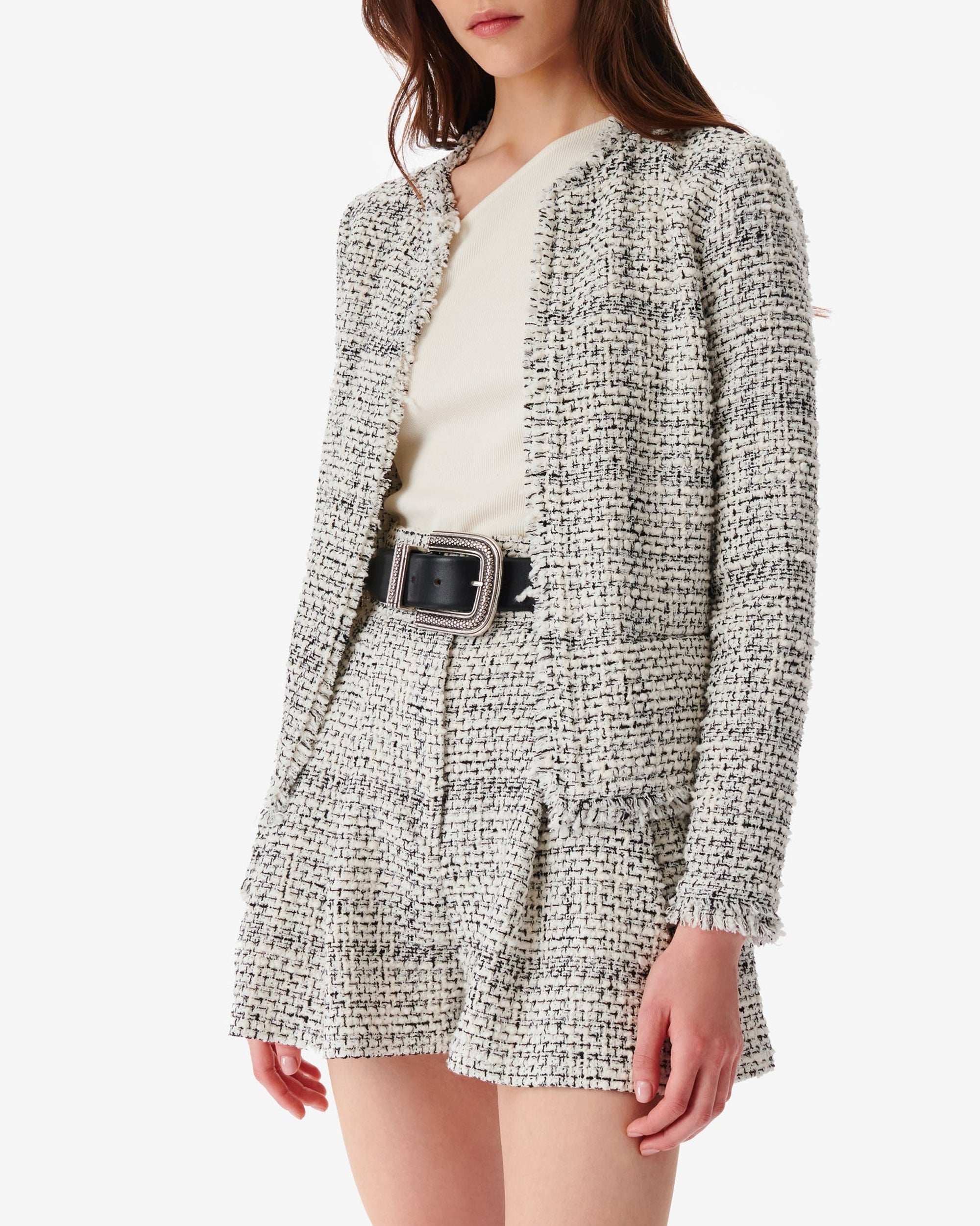 Oslani Jacket - White & Black
