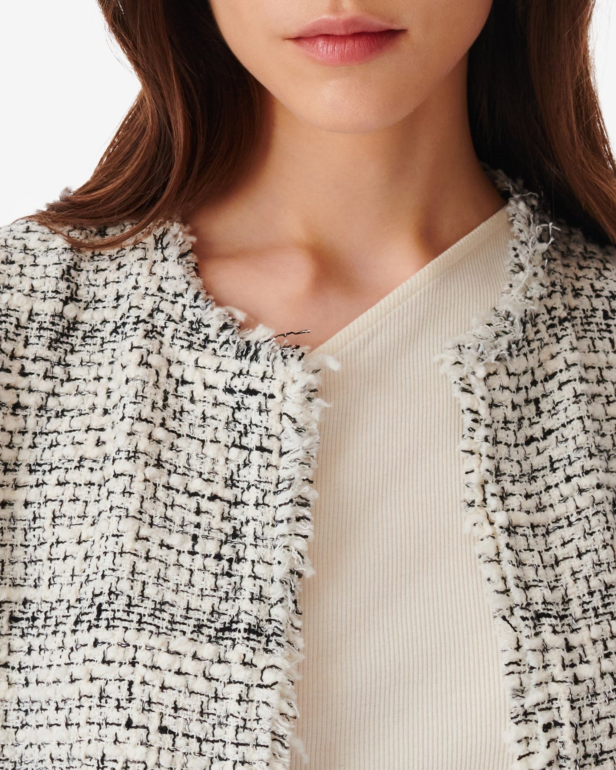 Oslani Jacket - White & Black