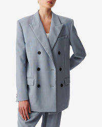Pietra wool blazer - Stone Blue