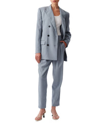 Pietra wool blazer - Stone Blue