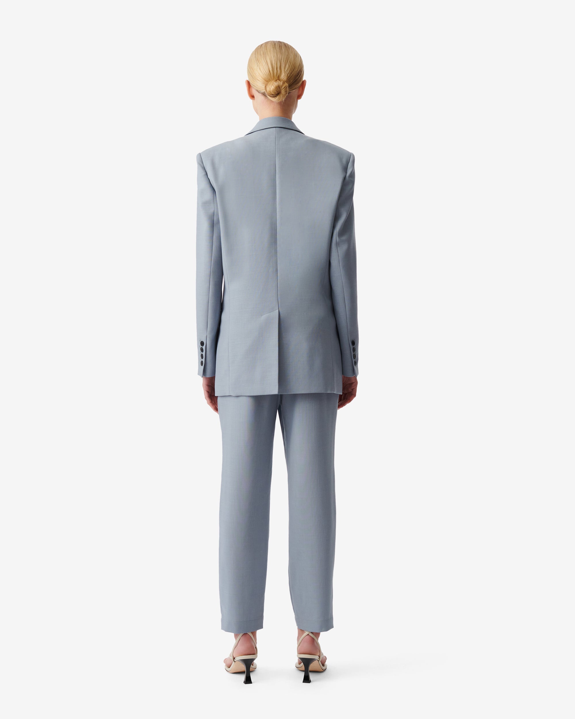 Pietra wool blazer - Stone Blue