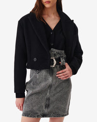 Ronnie wool jacket - Black