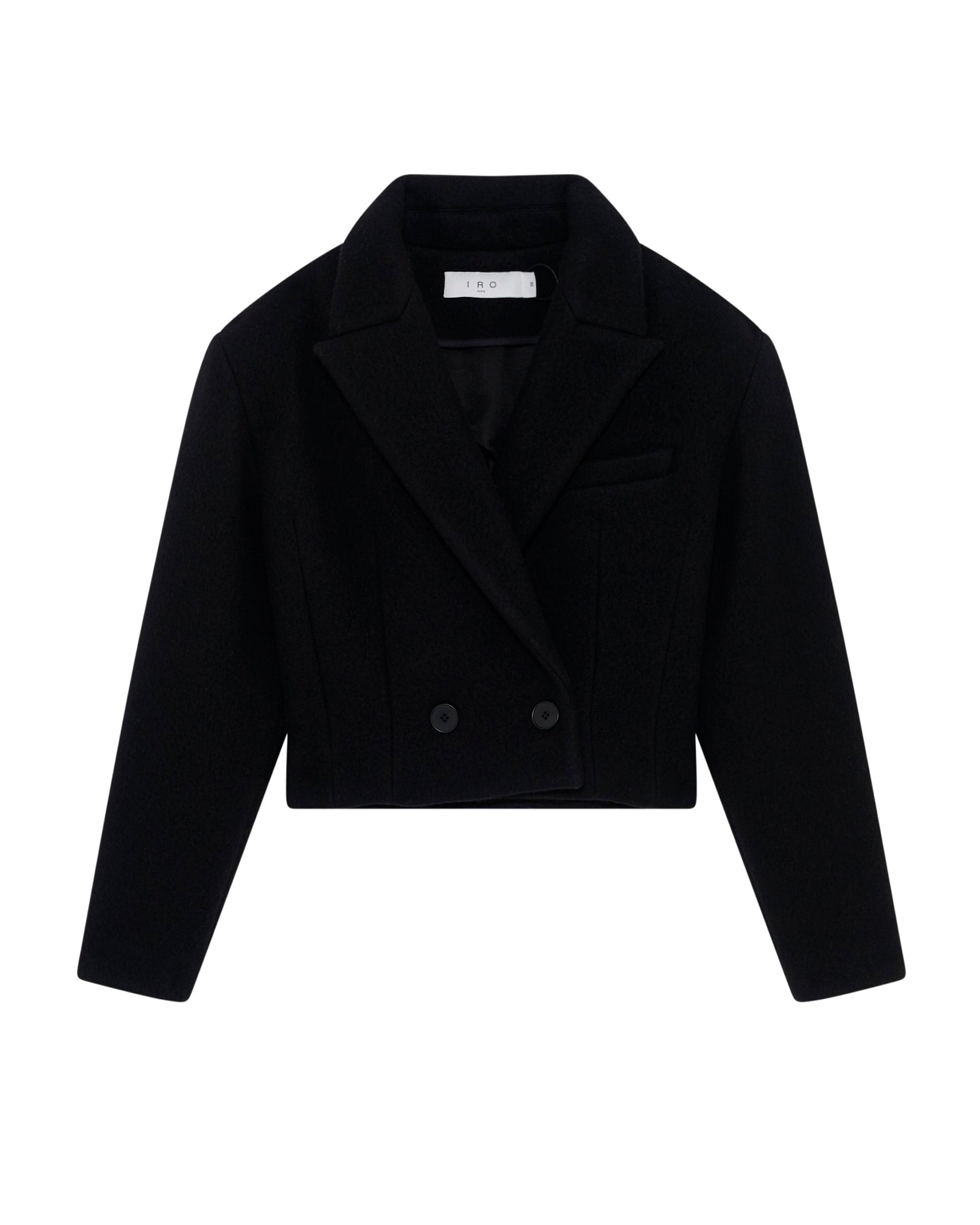 Ronnie wool jacket - Black