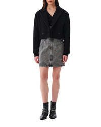 Ronnie wool jacket - Black