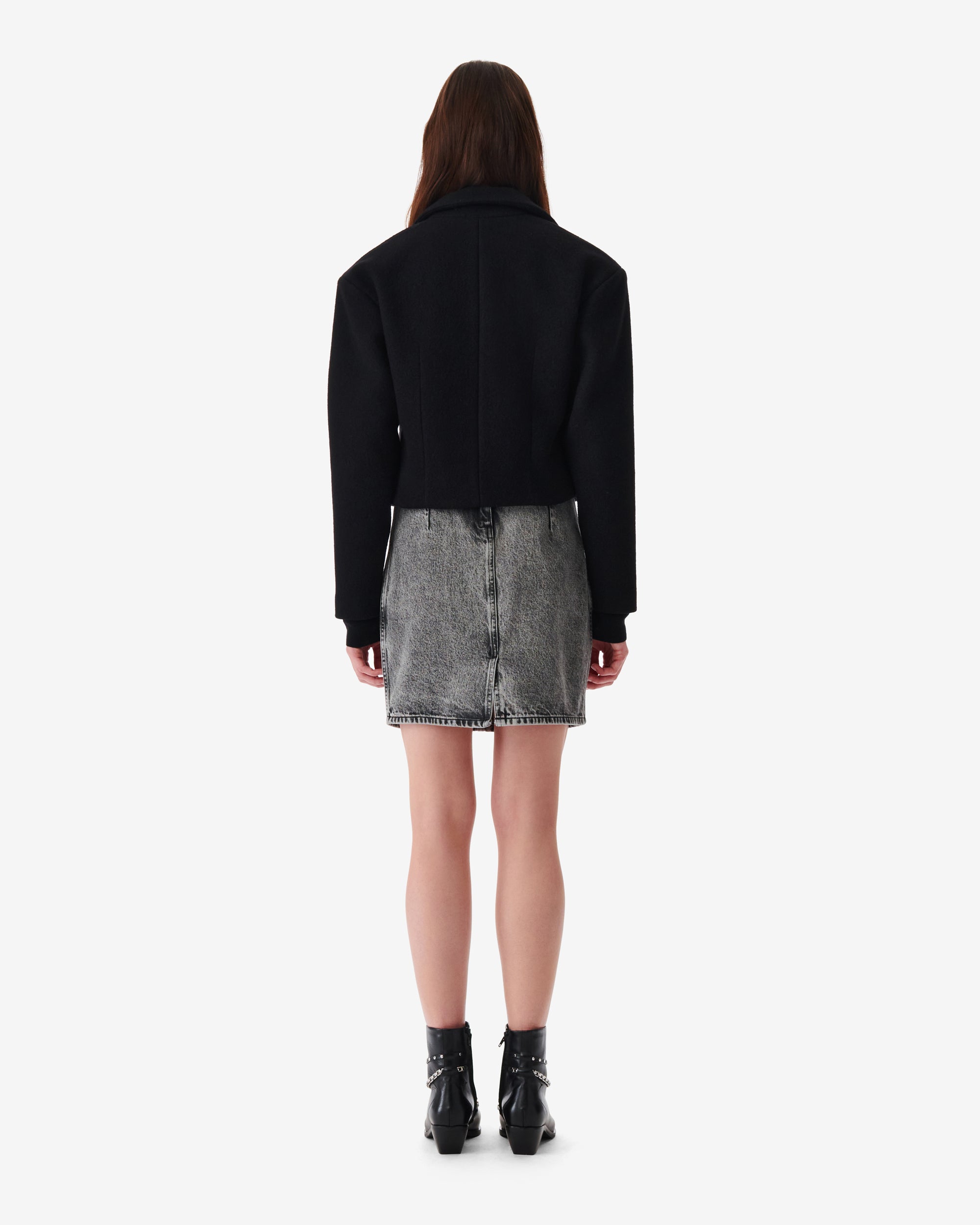 Ronnie wool jacket - Black