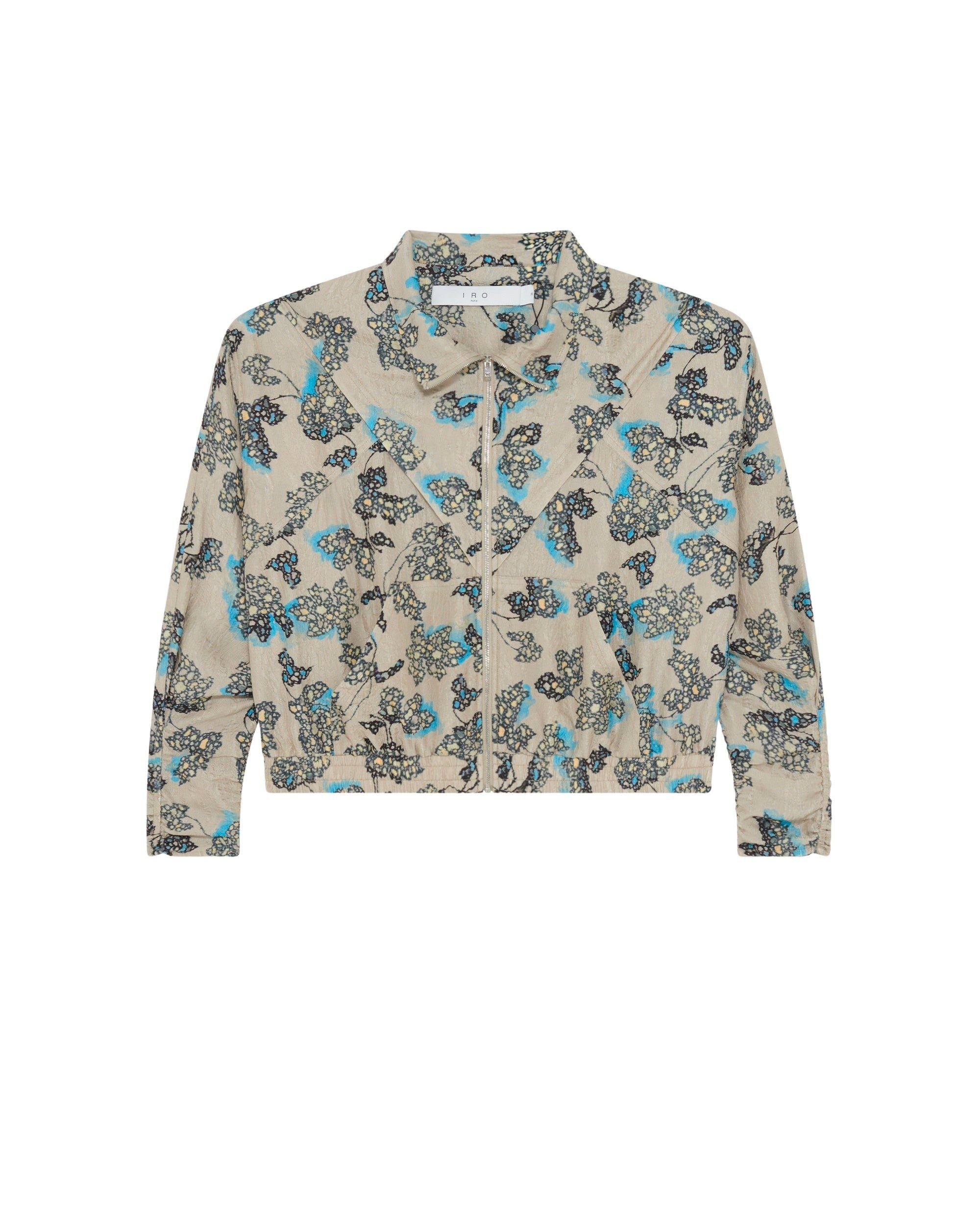 Somia jacket in silk blend - Beige Multico