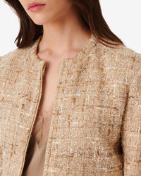 Togo tweed jacket - Mixed Beige