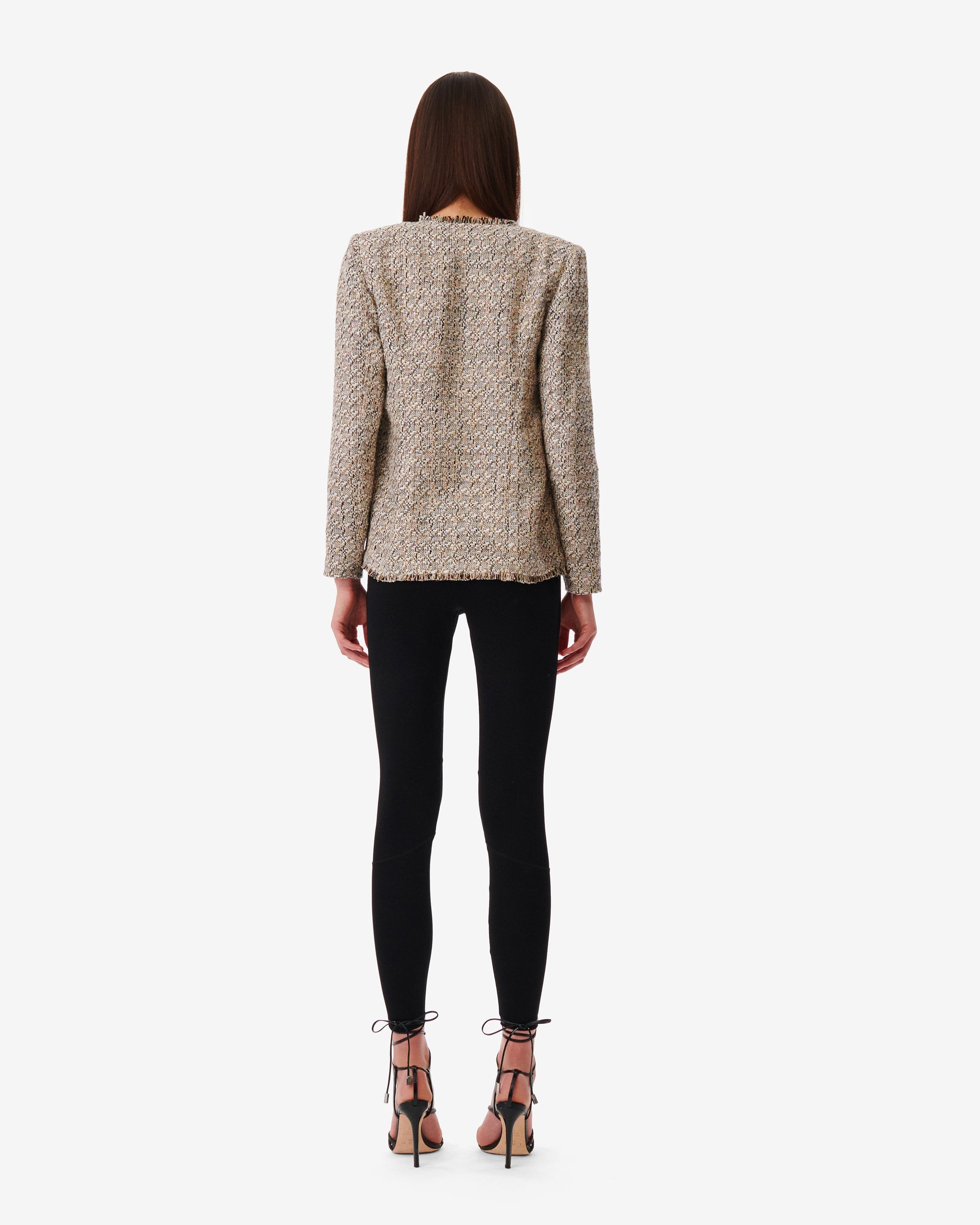 Uspa tweed jacket - Ecru & Black