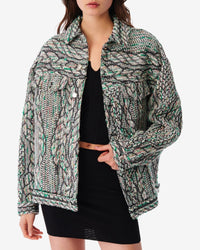 Aldot tweed jacket - Green Multico