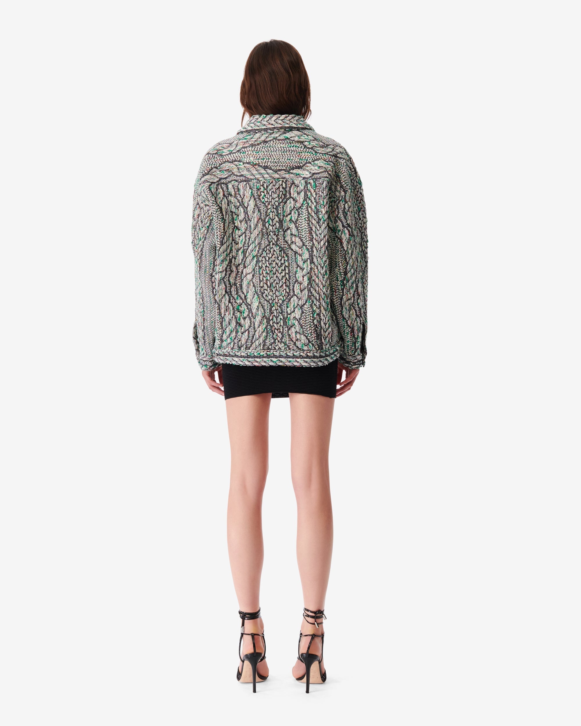 Aldot tweed jacket - Green Multico