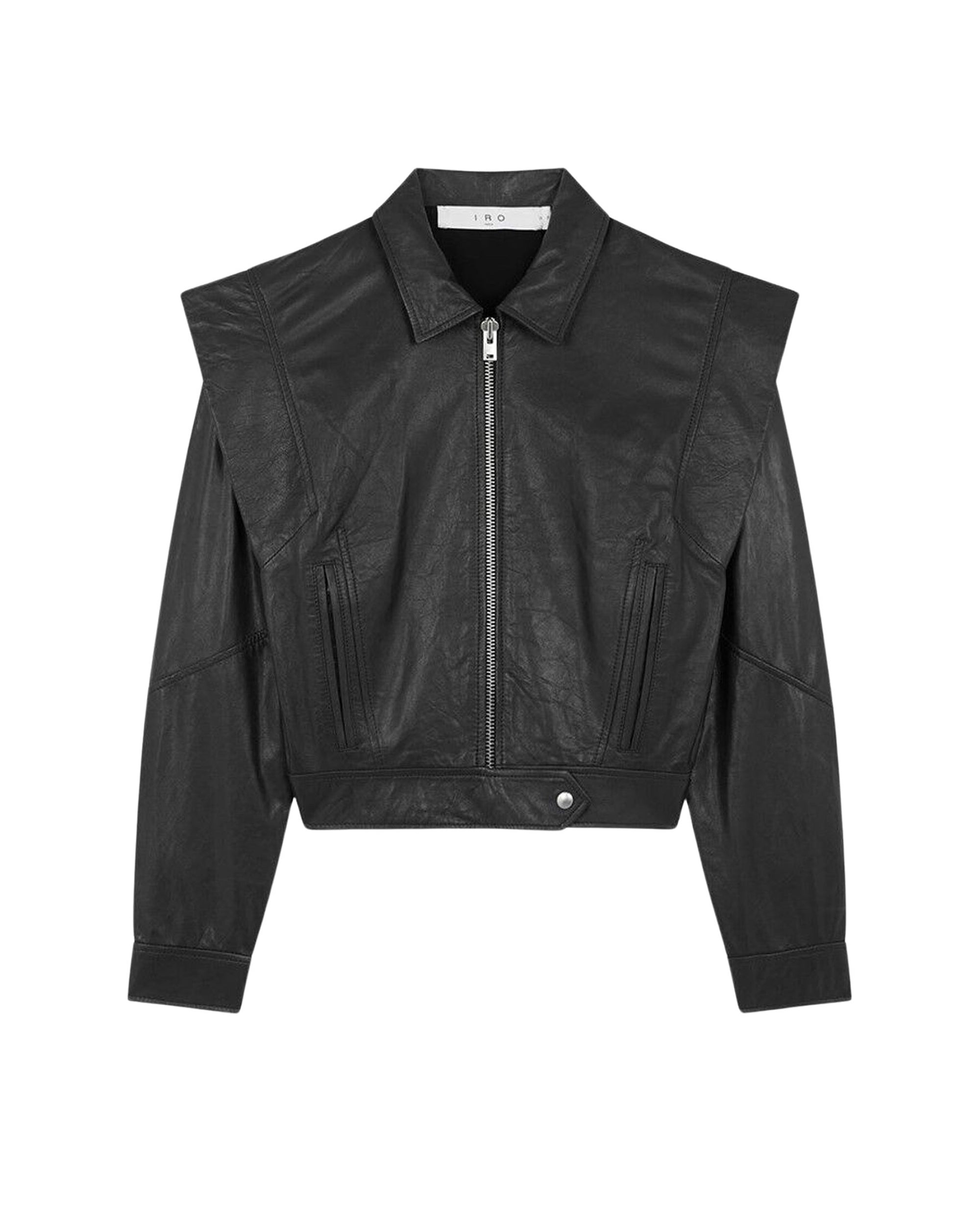 Fabia leather biker jacket - Black