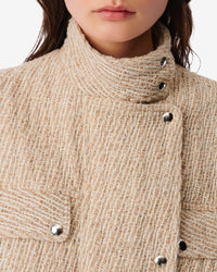 Farrah biker jacket - Mixed Beige