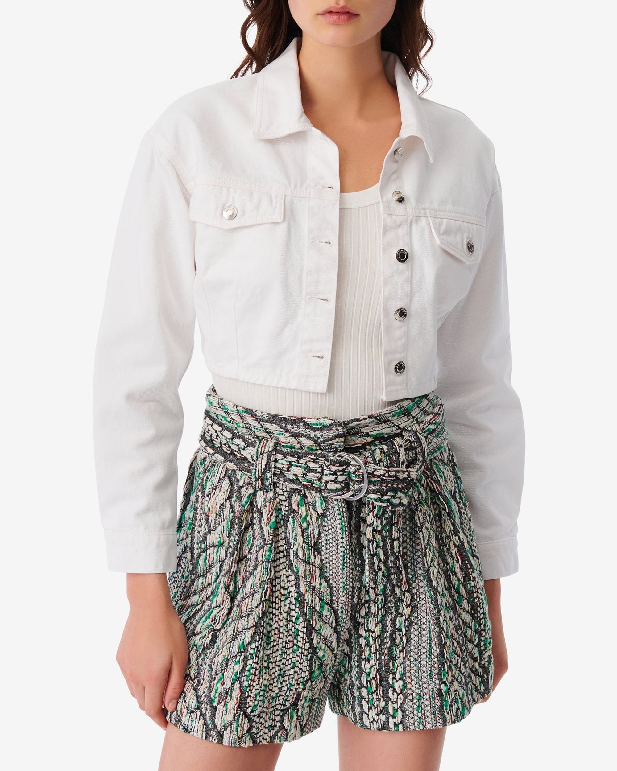 Mylene biker jacket - White