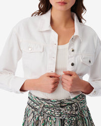 Mylene biker jacket - White