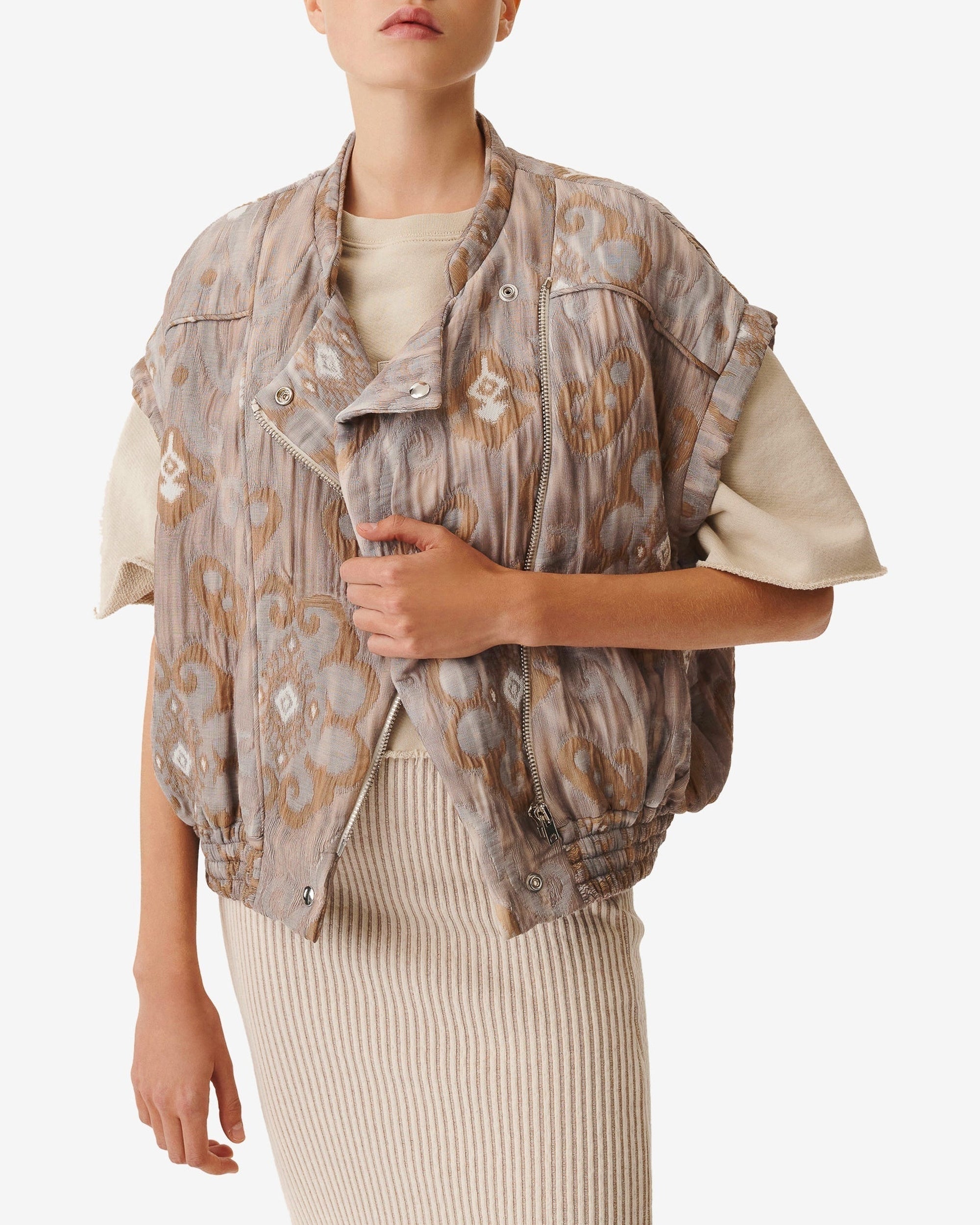 Ninoa wool blend jacket - Mixed Beige