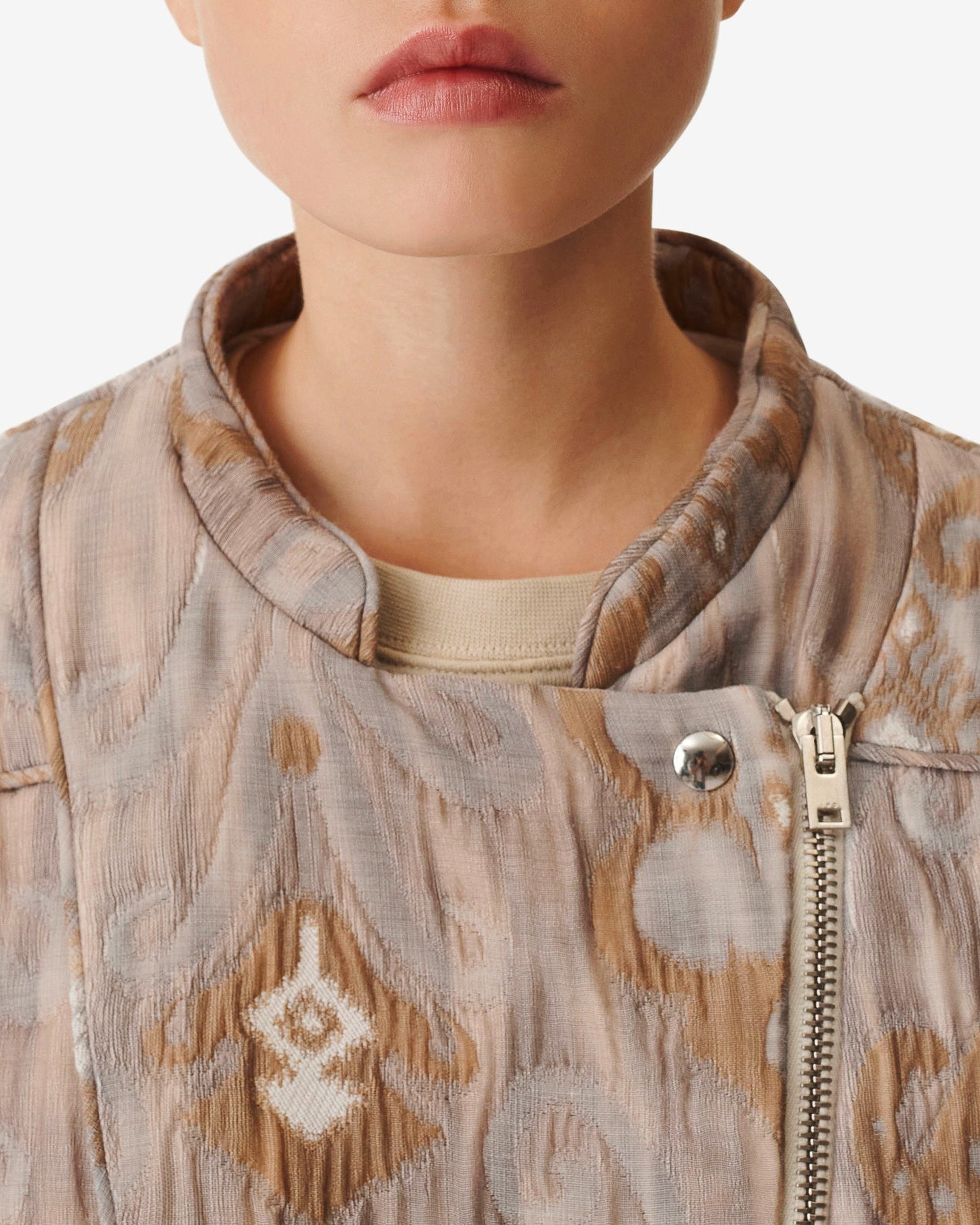 Ninoa wool blend jacket - Mixed Beige