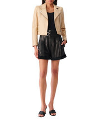 Perfecto Kolmar in leather - Light Beige