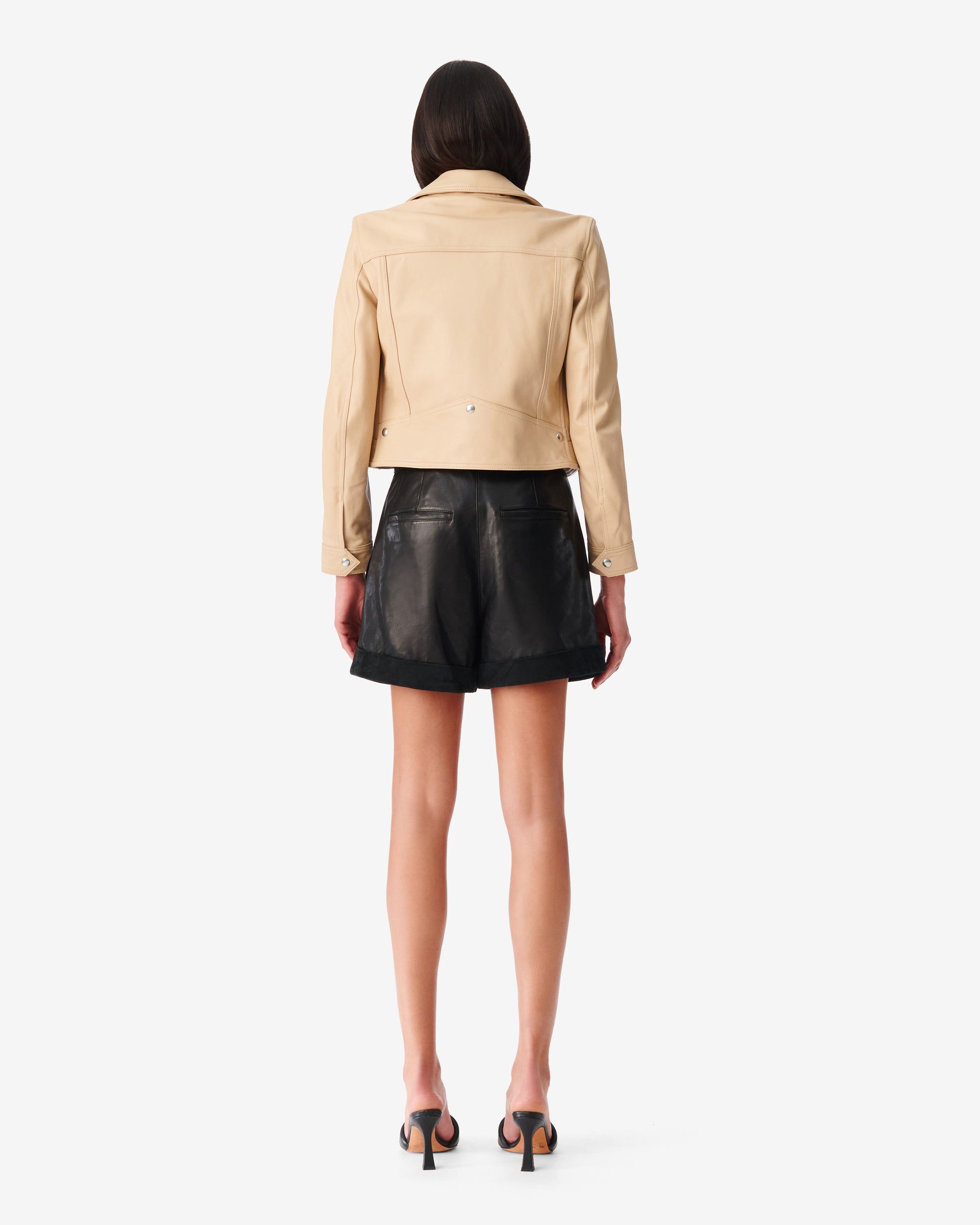 Perfecto Kolmar in leather - Light Beige