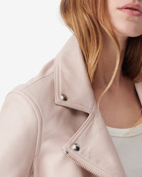 Perfecto Kolmar in leather - Pink Sand
