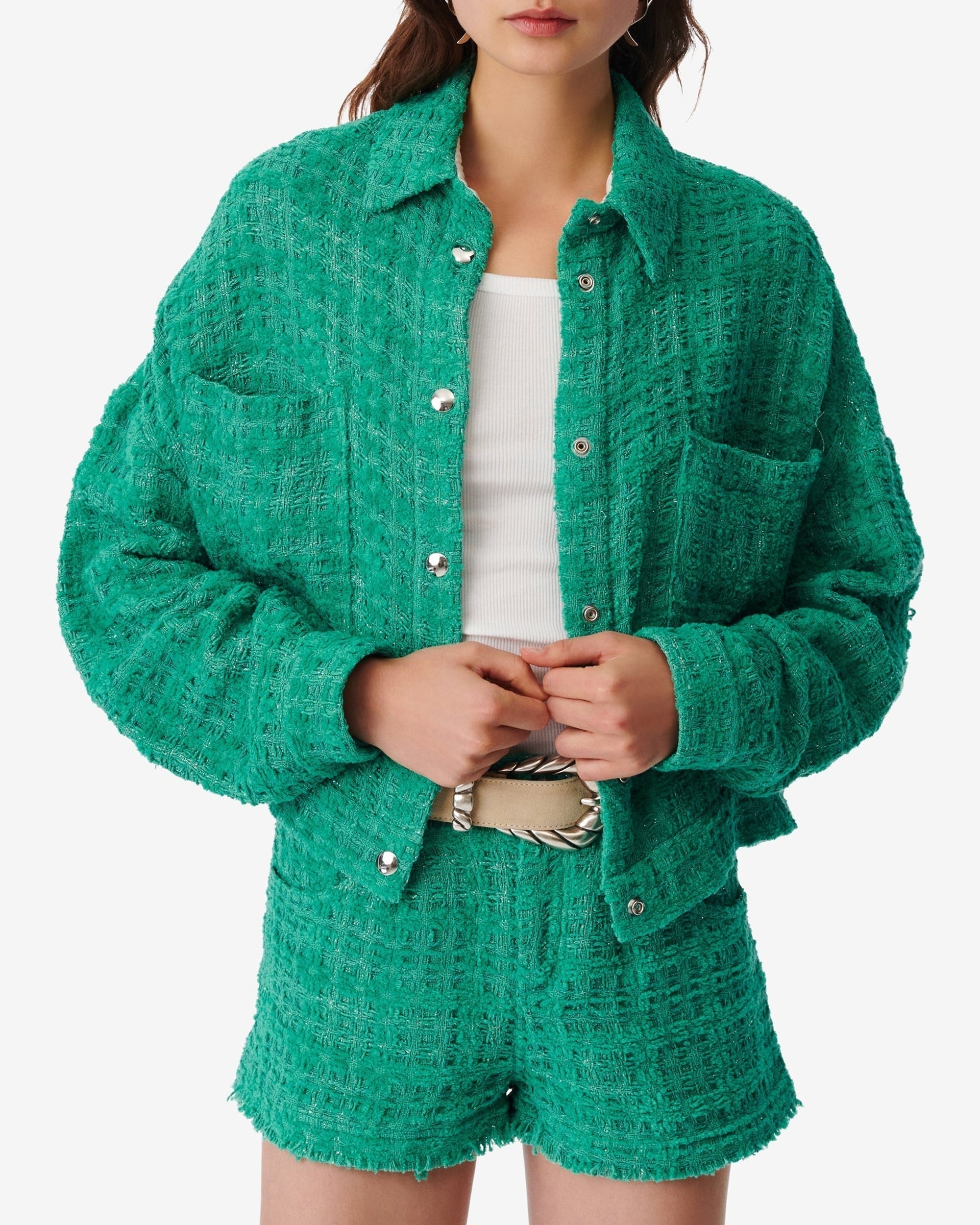 Ezro tweed jacket - Green
