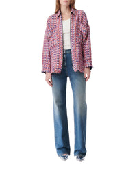 Mizuki zip jacket - Pink & Blue