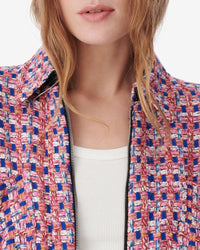 Mizuki zip jacket - Pink & Blue