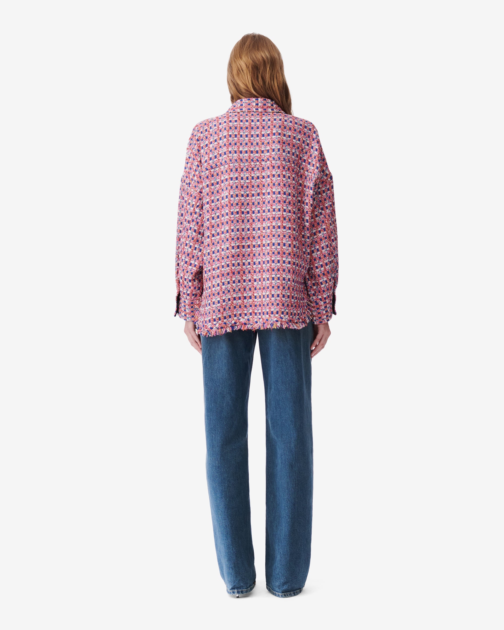 Mizuki zip jacket - Pink & Blue