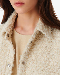 Santos wool sleeveless overshirt - Ecru