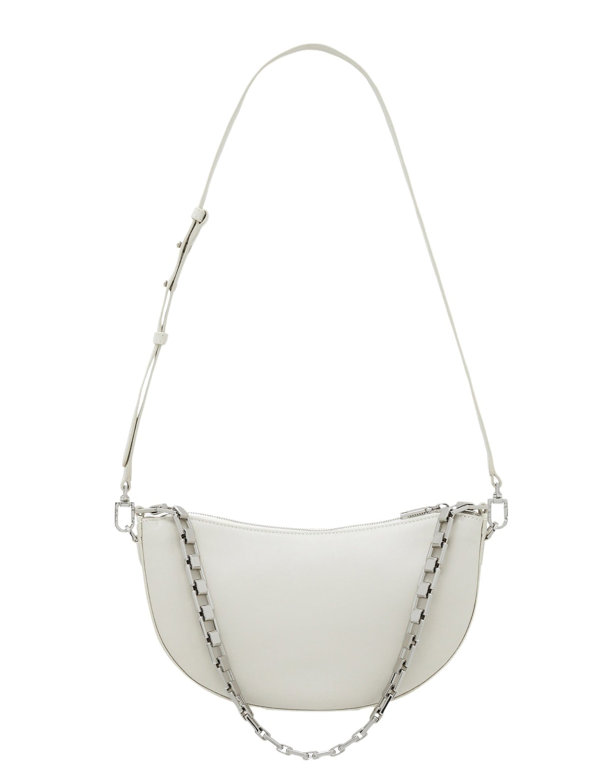Arc XL leather bag - White