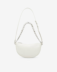 Arc XL leather bag - White