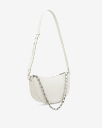 Arc XL leather bag - White