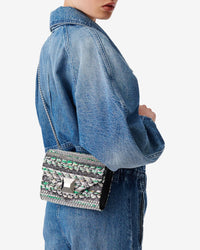 Horu bag in tweed - Tweed Green & Beige