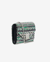 Horu bag in tweed - Tweed Green & Beige