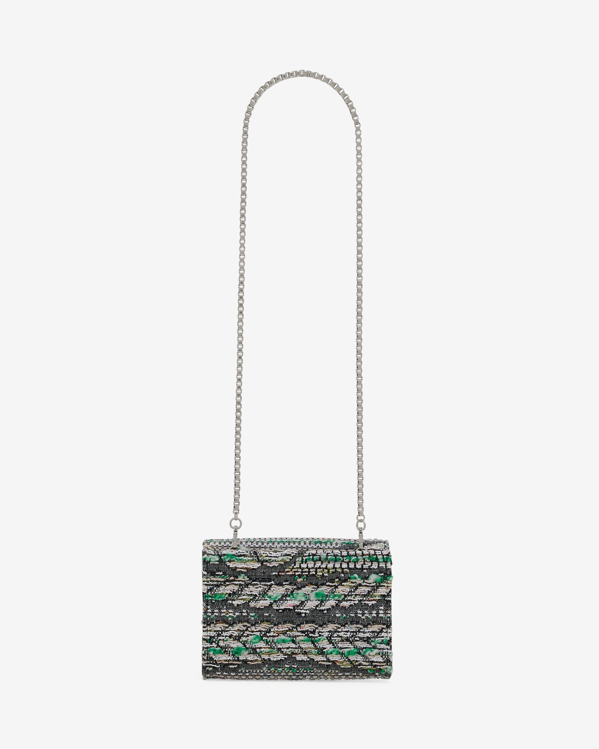 Horu bag in tweed - Tweed Green & Beige