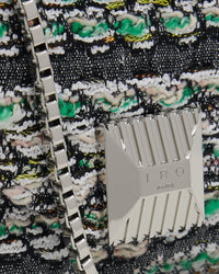 Horu bag in tweed - Tweed Green & Beige