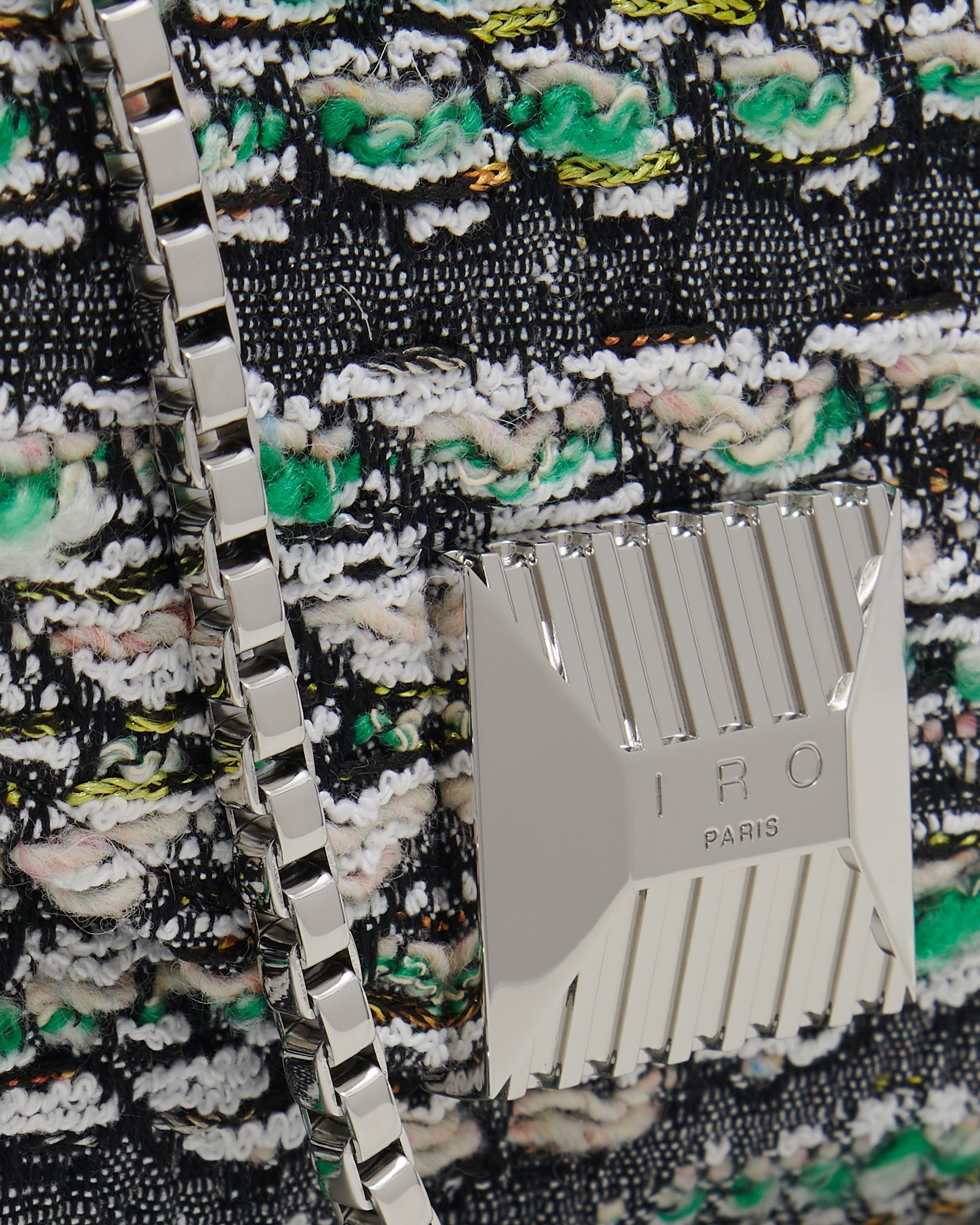 Horu bag in tweed - Tweed Green & Beige